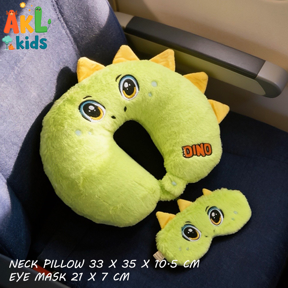 Neck Pillow + 3D Eye Mask Set