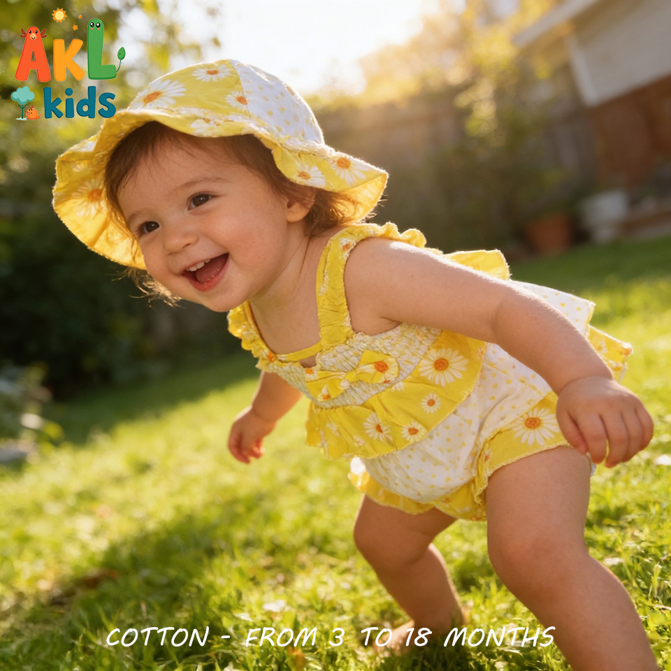Girl Set - Yellow flowers