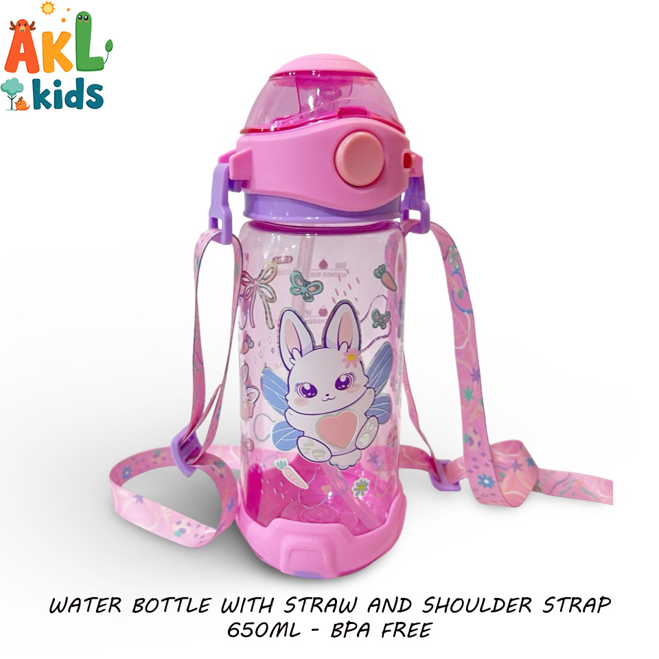 Straw Cup With Shoulder Strap Rabbit