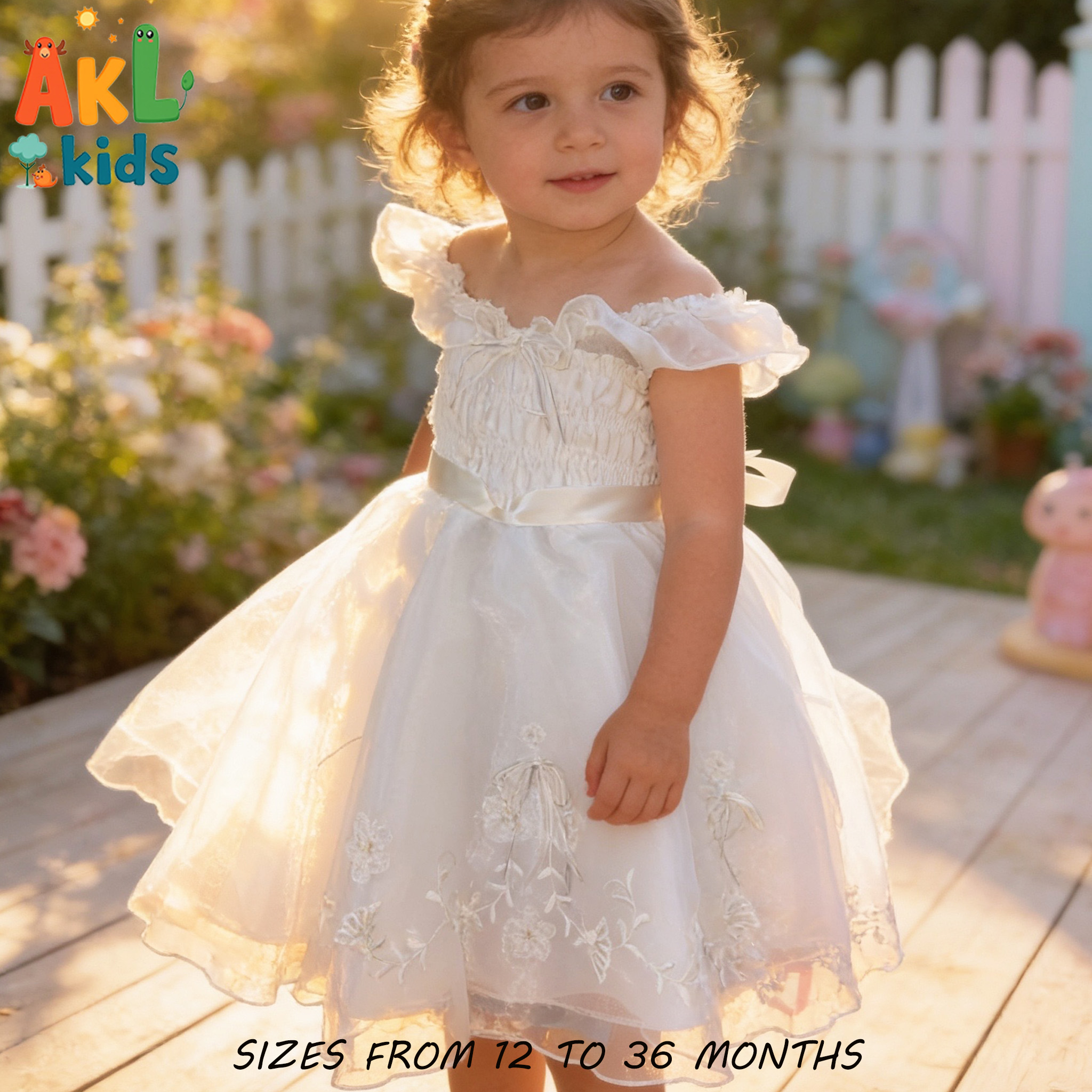 White Baptism Dress
