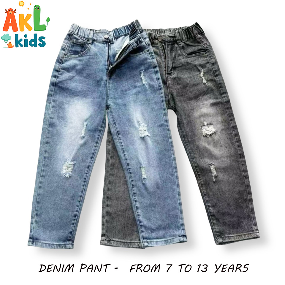 Kid's Denim Pant with Zipper