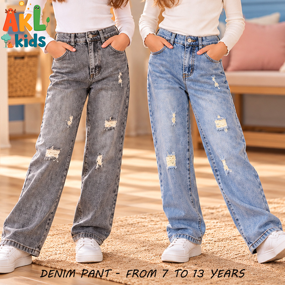 Kid's Denim Pant with Zipper