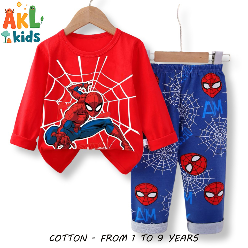 Cotton Pjs Spiderman