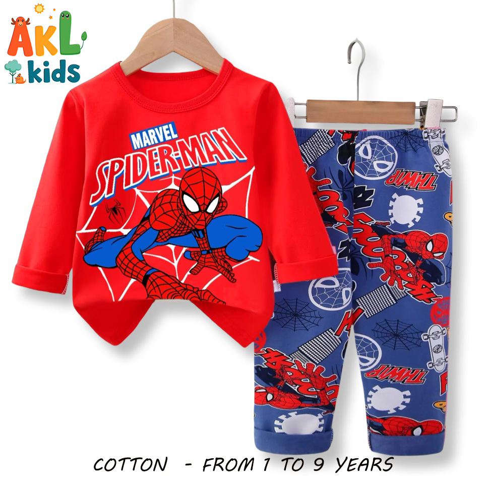 Cotton Pjs Spiderman