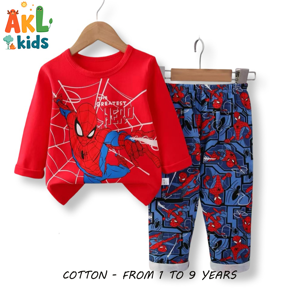 Cotton Pjs Spiderman