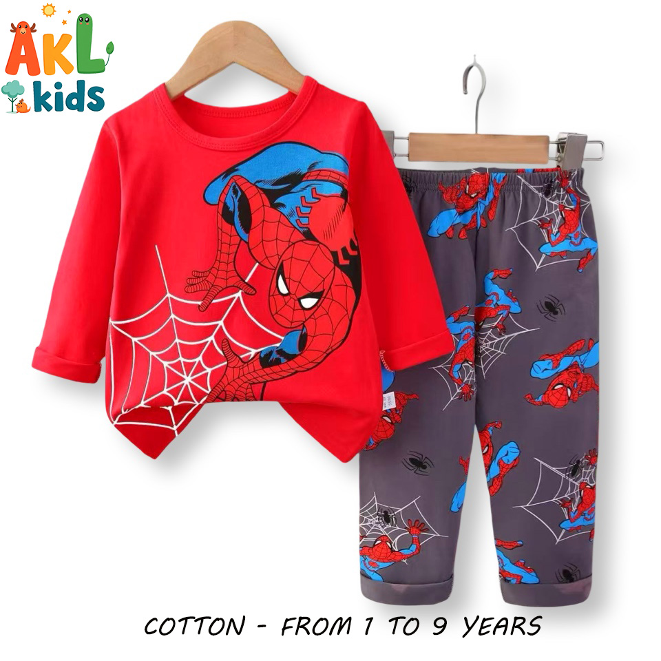 Cotton Pjs Spiderman