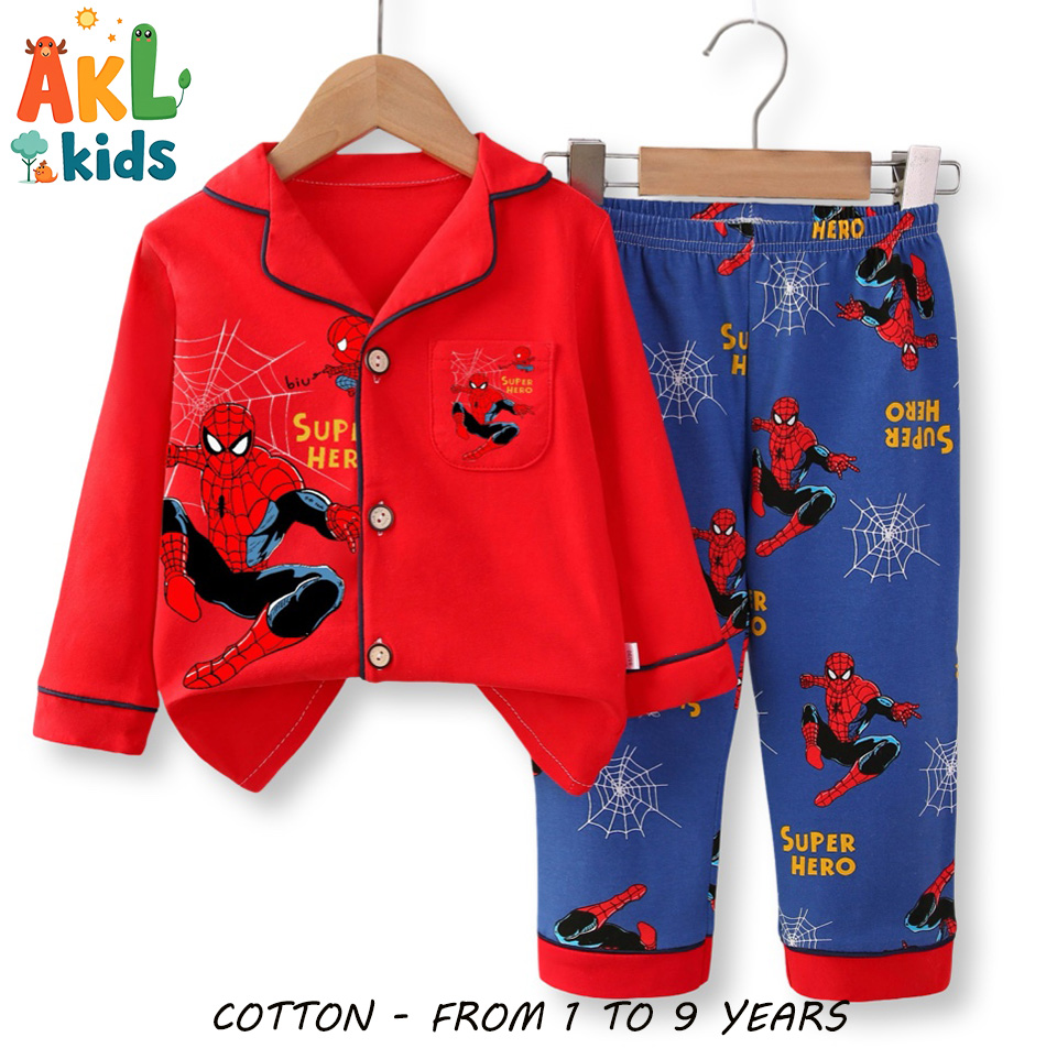Cotton Pjs Spiderman