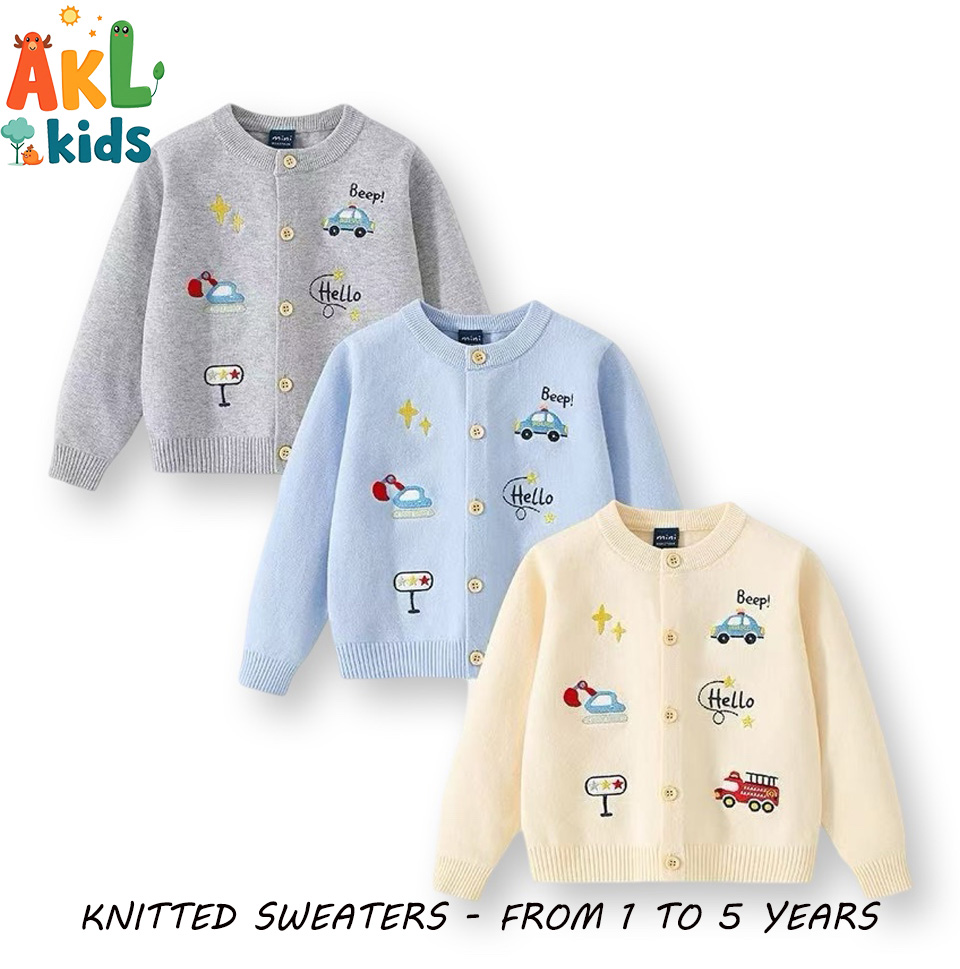 Knitted Cotton Kid's Sweater