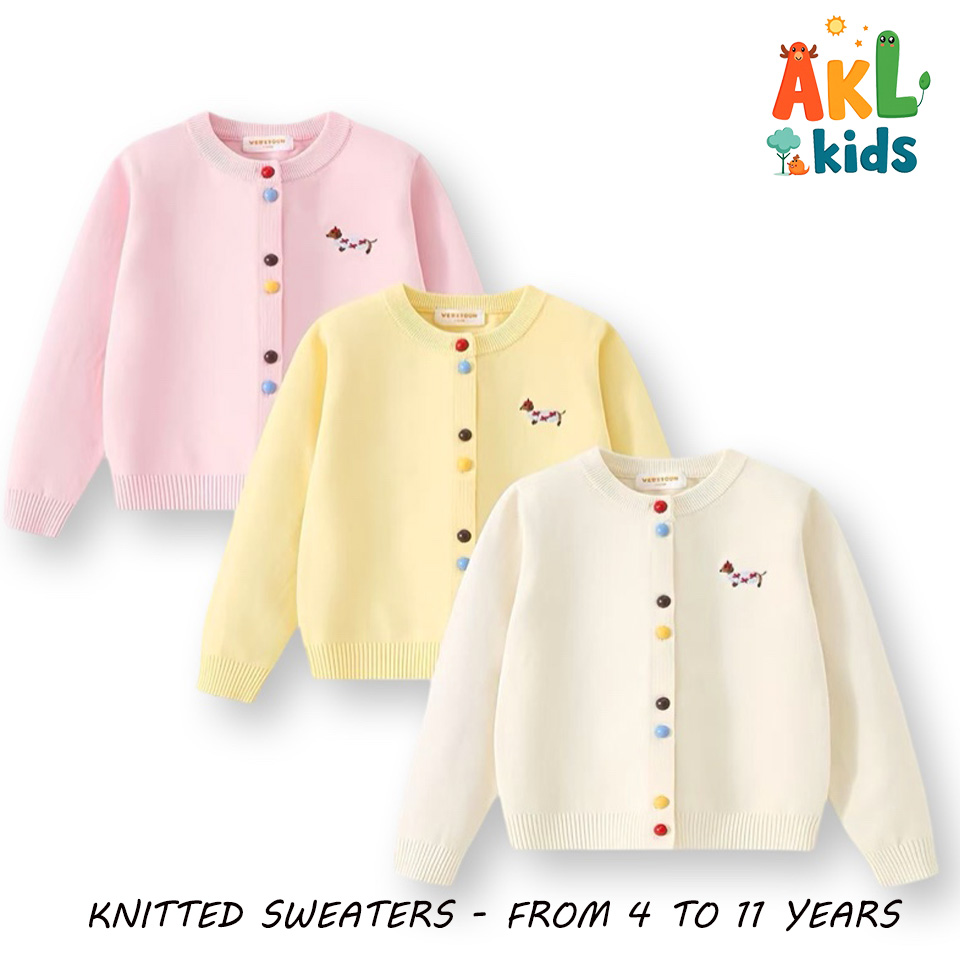 Knitted Cotton Kid's Sweater