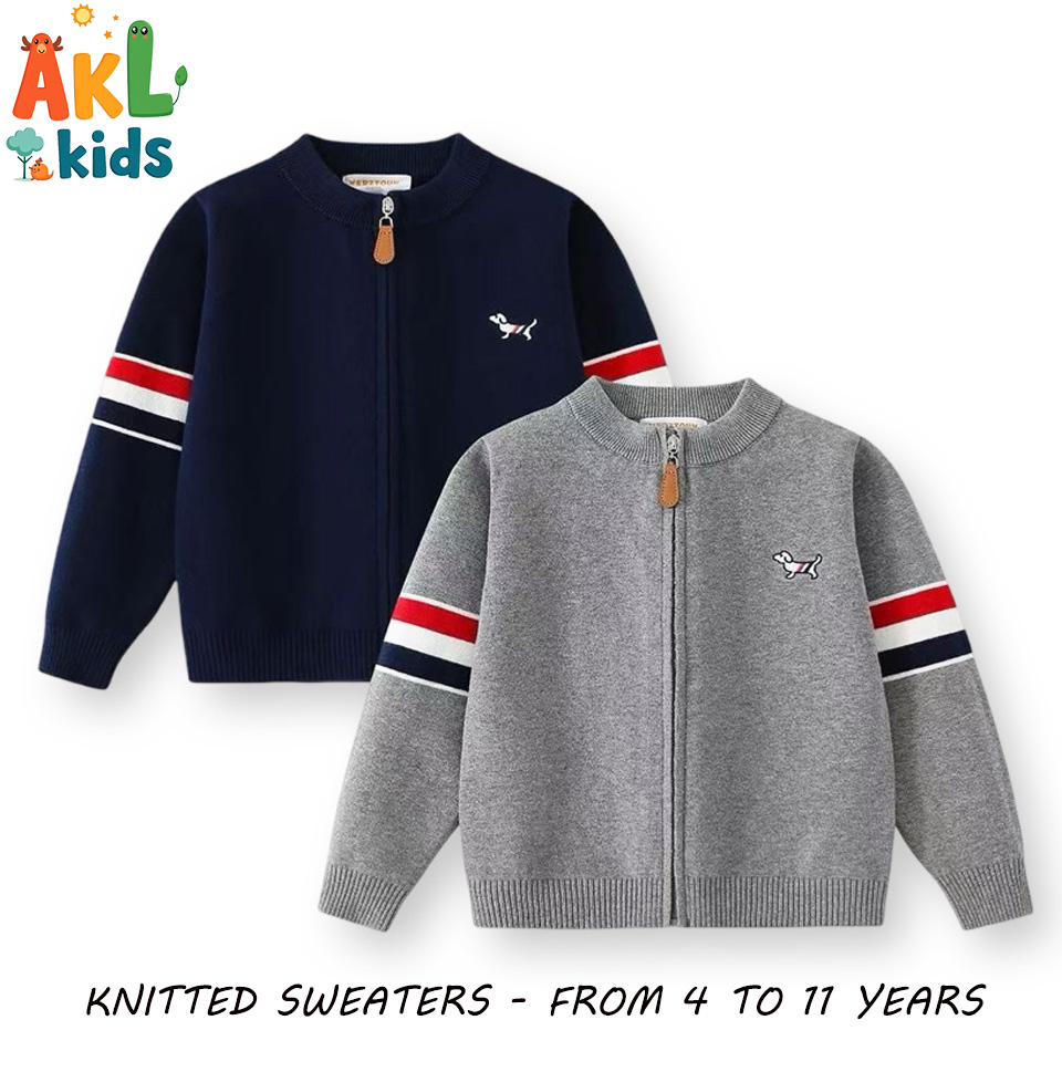 Knitted Cotton Kid's Sweater