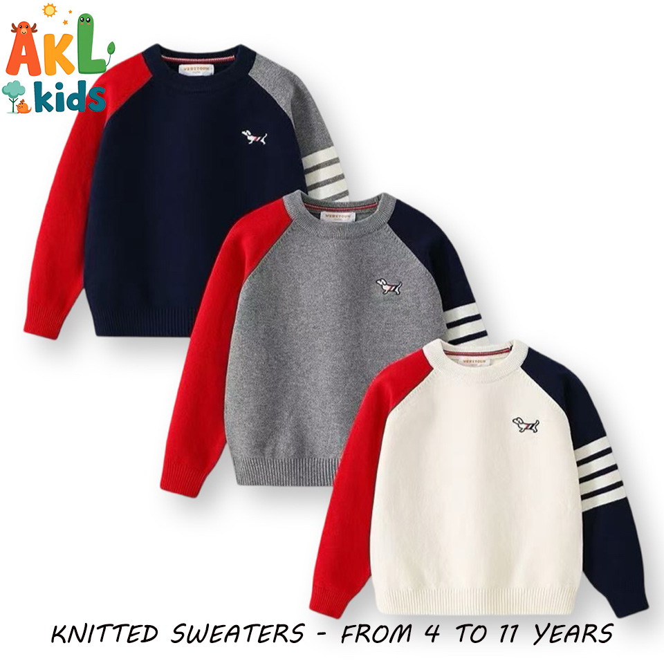 Knitted Cotton Kid's Sweater
