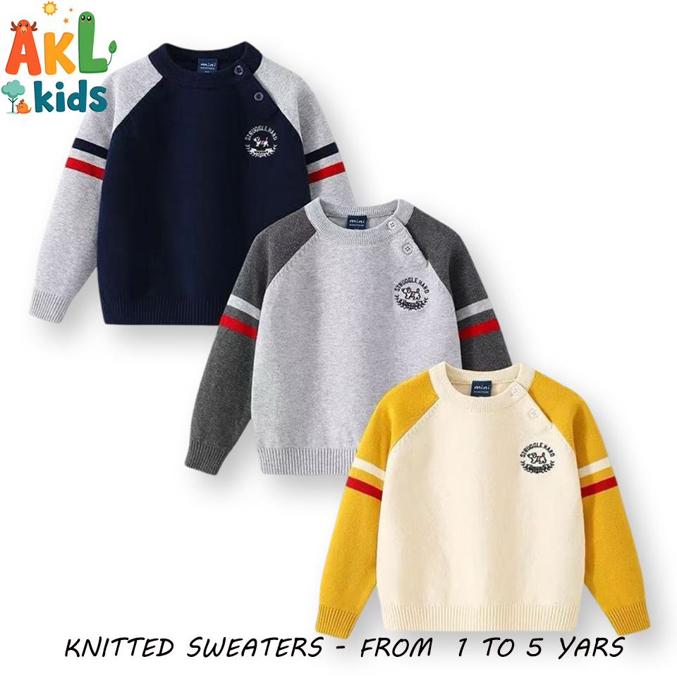Knitted Cotton Kid's Sweater