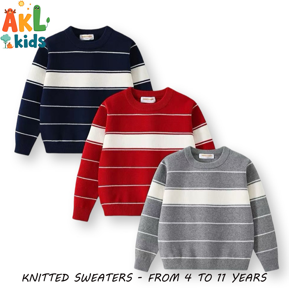 Knitted Cotton Kid's Sweater