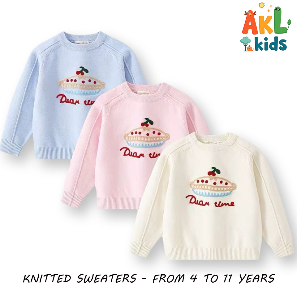 Knitted Cotton Kid's Sweater