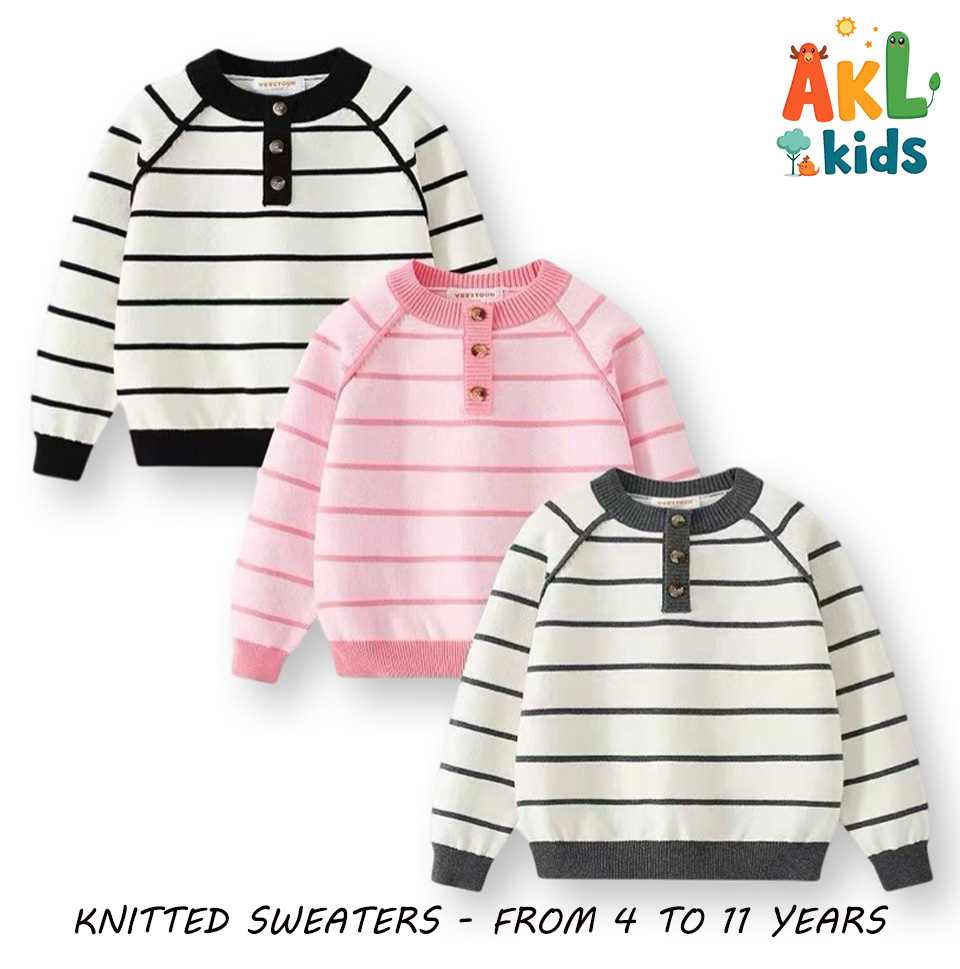 Knitted Cotton Kid's Sweater