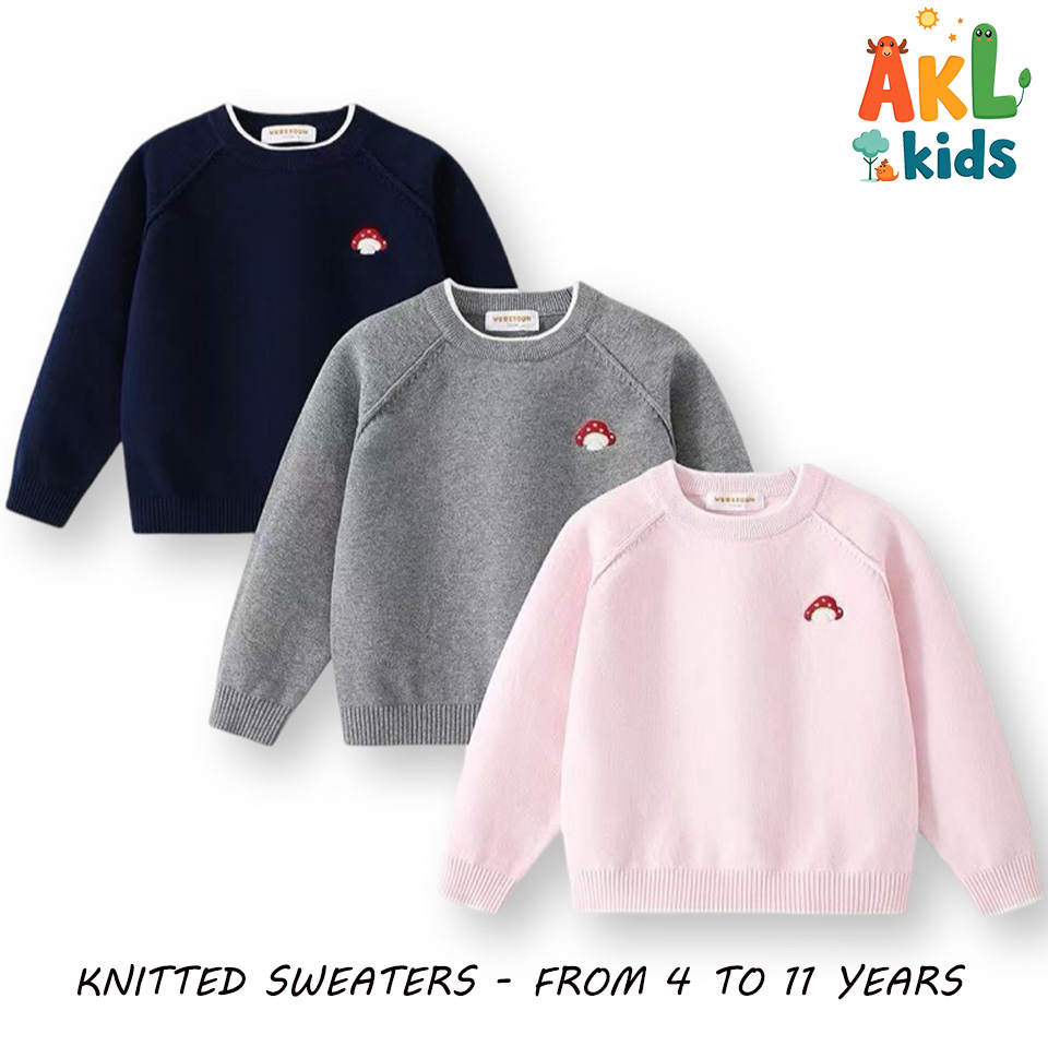 Knitted Cotton Kid's Sweater