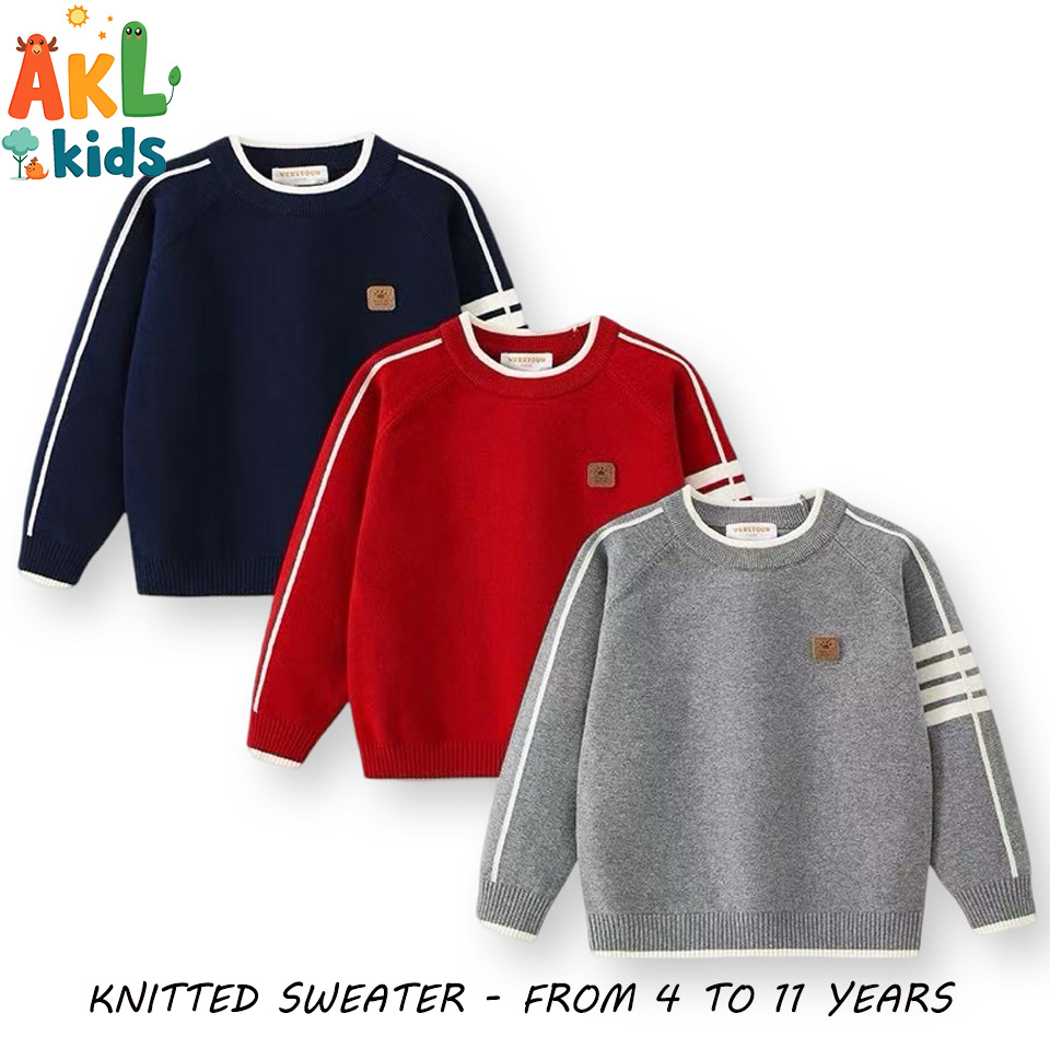 Knitted Cotton Kid's Sweater