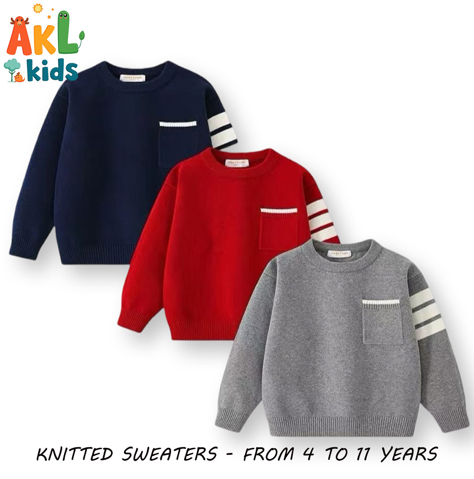 Knitted Cotton Kid's Sweater
