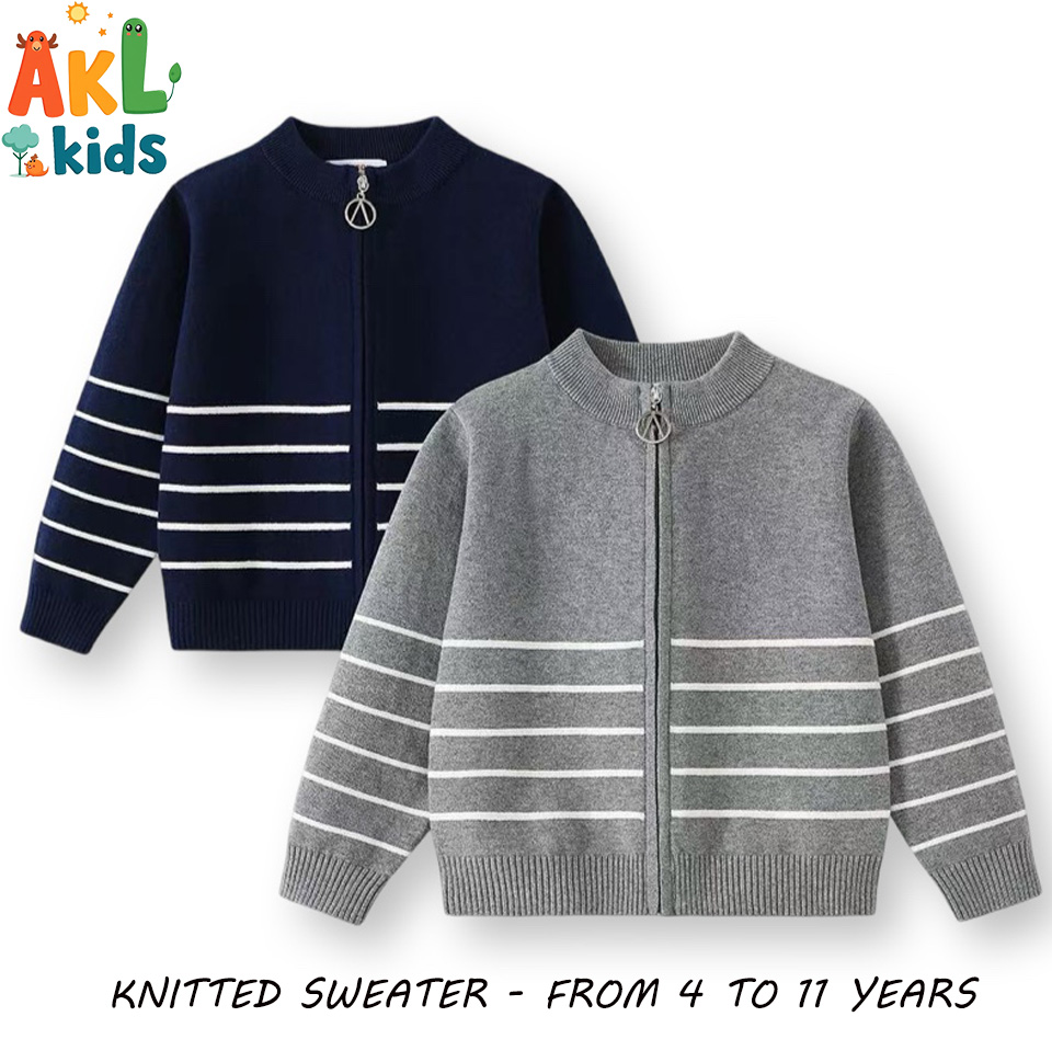 Knitted Cotton Kid's Sweater