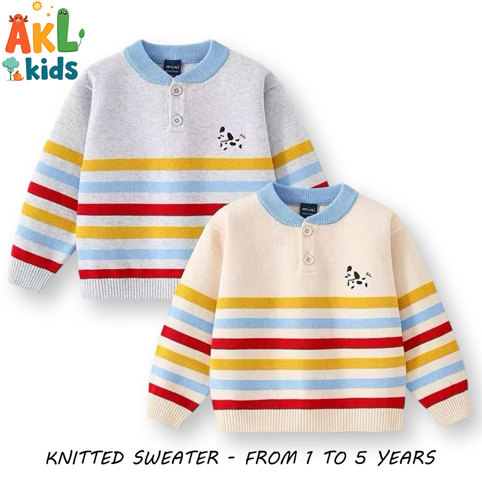 Knitted Cotton Kid's Sweater