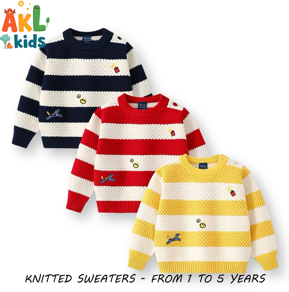Knitted Cotton Kid's Sweater