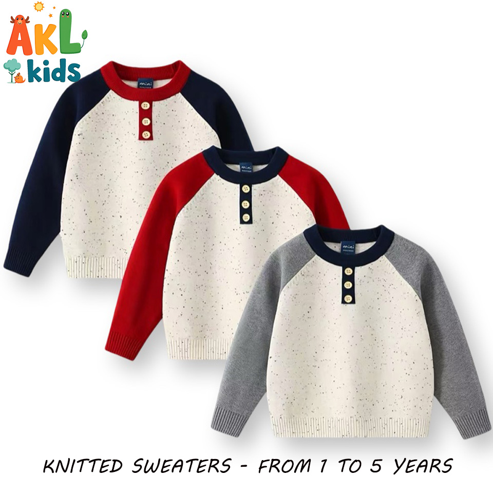 Knitted Cotton Kid's Sweater