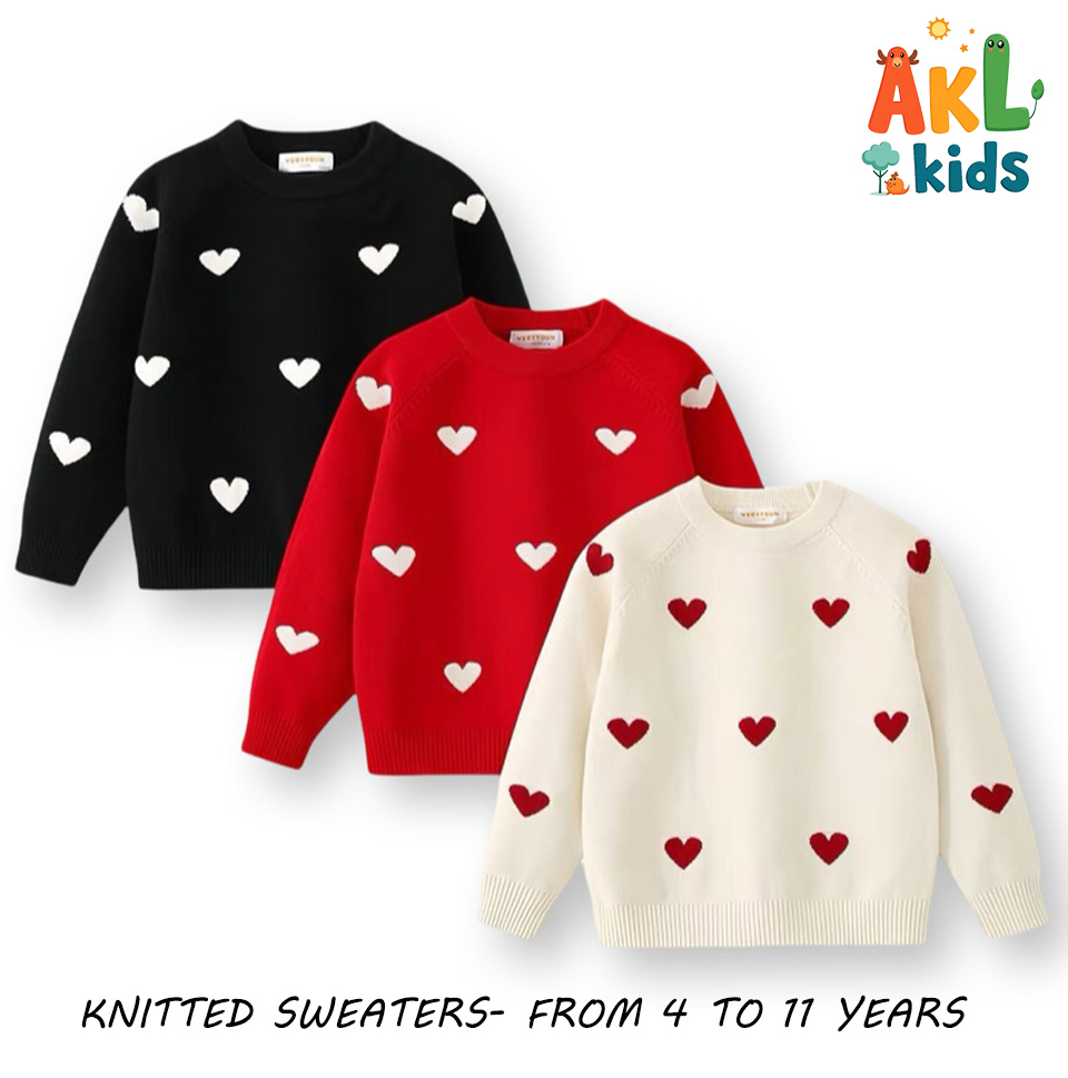 Knitted Cotton Kid's Sweater