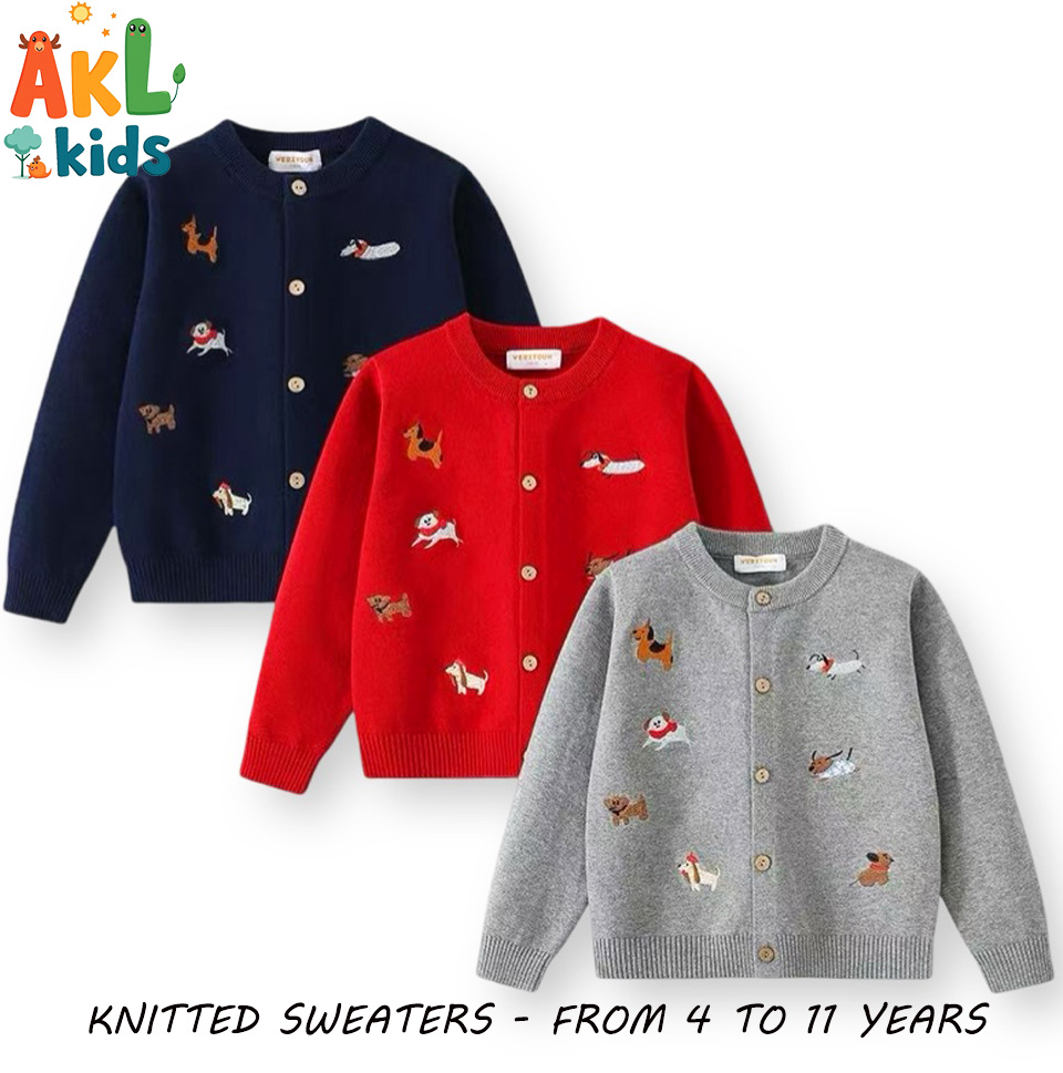 Knitted Cotton Kid's Sweater