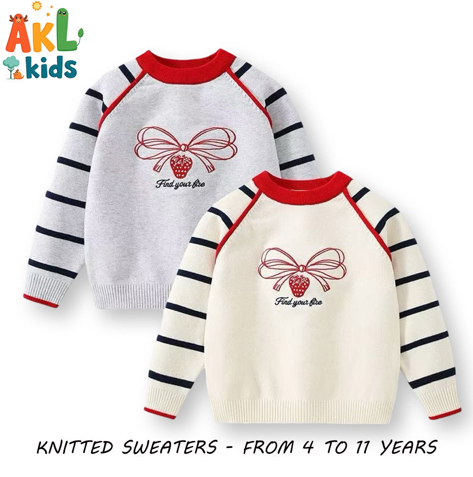 Knitted Cotton Kid's Sweater