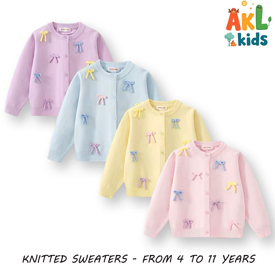 Knitted Cotton Kid's Sweater