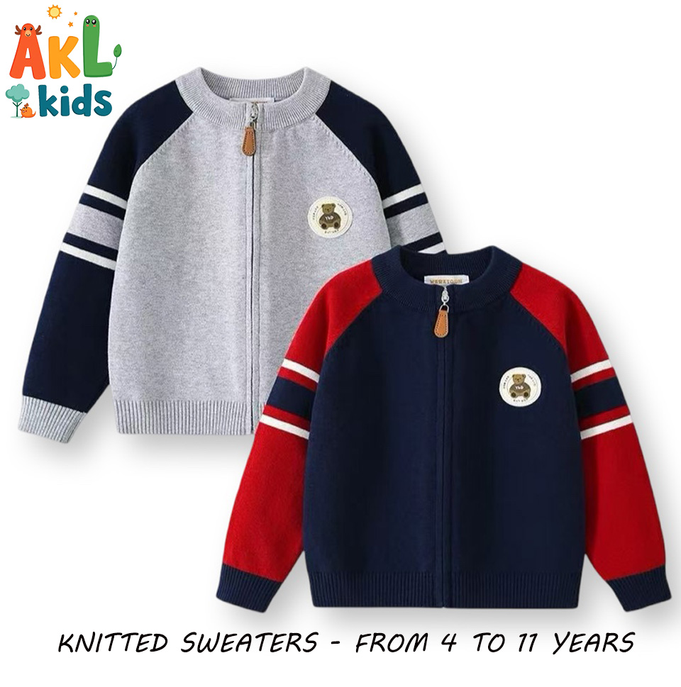 Knitted Cotton Kid's Sweater