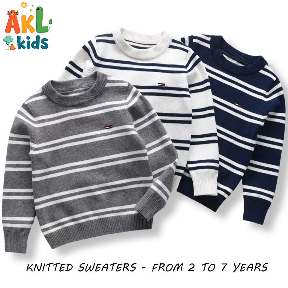 Knitted Cotton Kid's Sweater