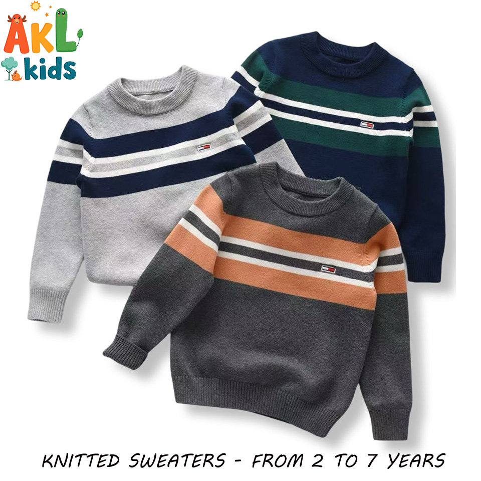 Knitted Cotton Kid's Sweater