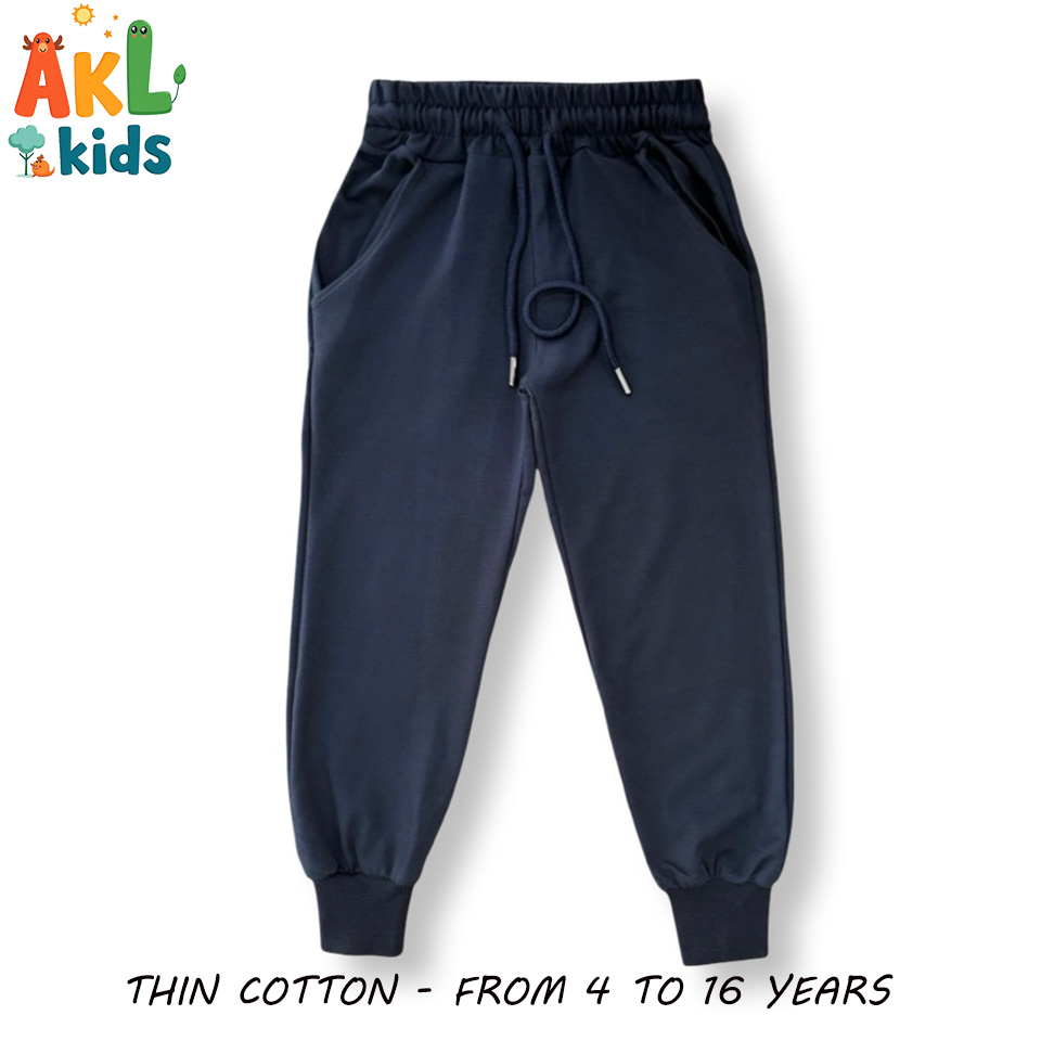 Thin Cotton Navy Pant for Kids