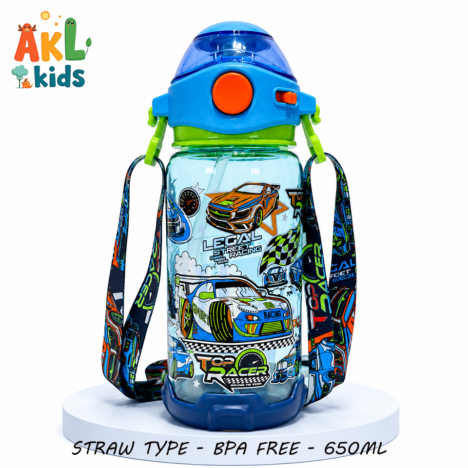 Straw Cup With Shoulder Strap - Racing
