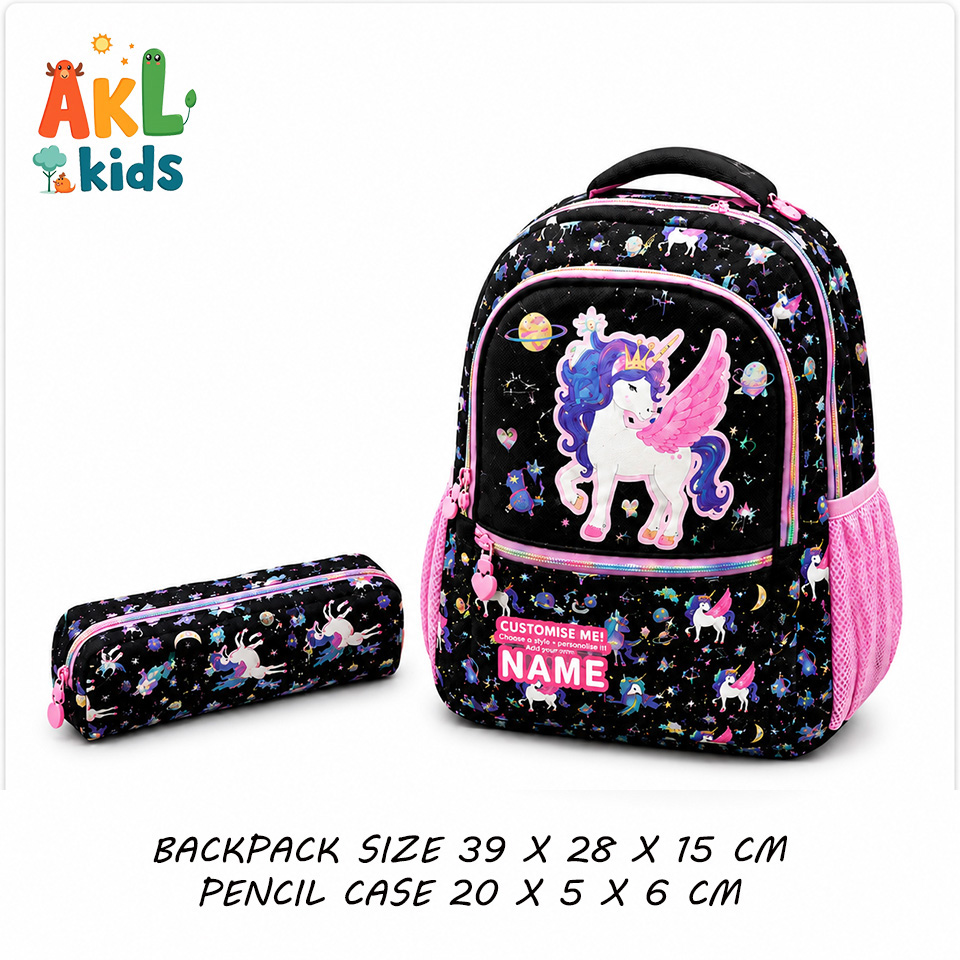 Backpack with Pencil Case - Unicorn
