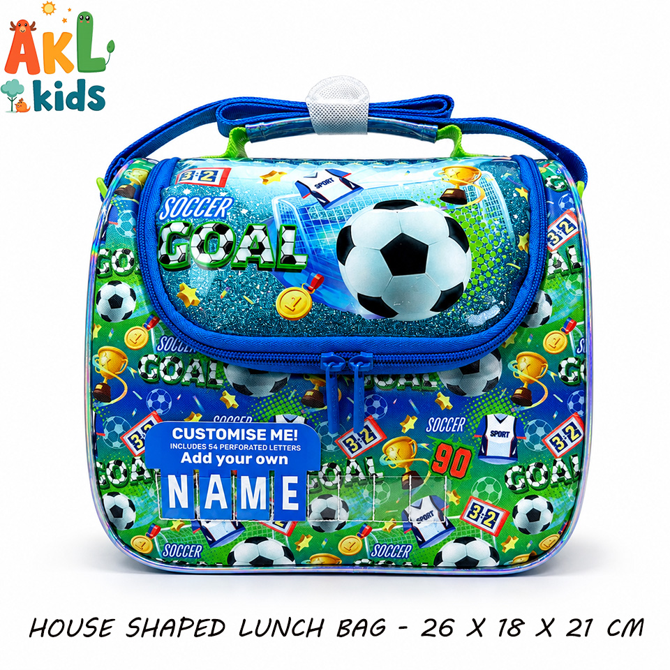 Large Capacity Lunch Bag- Football