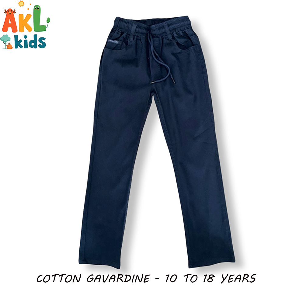 Gavardine Navy Pant for Boys and Girls