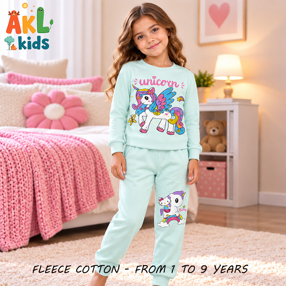 Fleece Cotton Pjs Unicorn