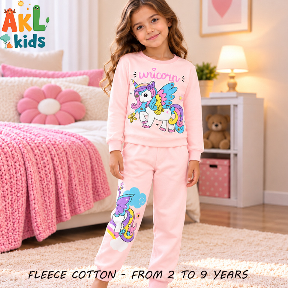 Fleece Cotton Pjs Unicorn