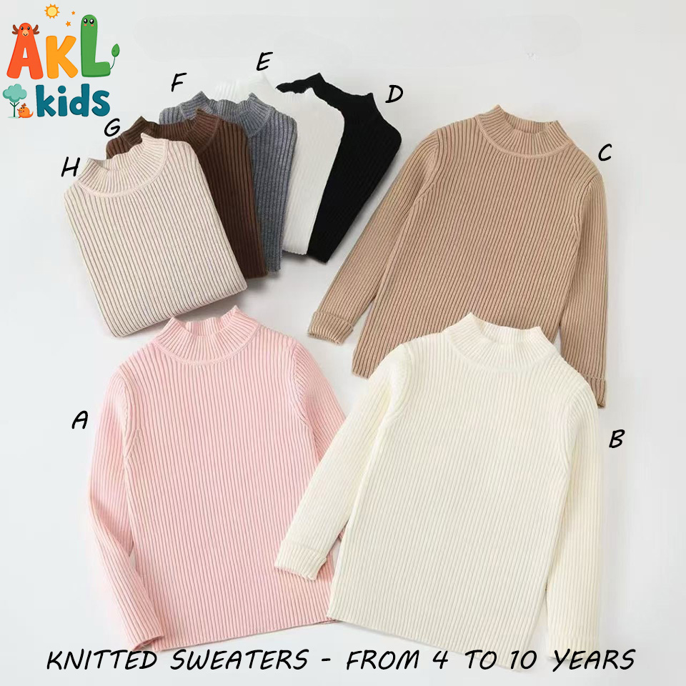 Kids’ Knitted Ribbed Sweater