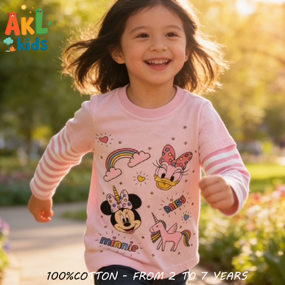 Girls’ Minnie & Unicorn Long-Sleeve T-Shirt