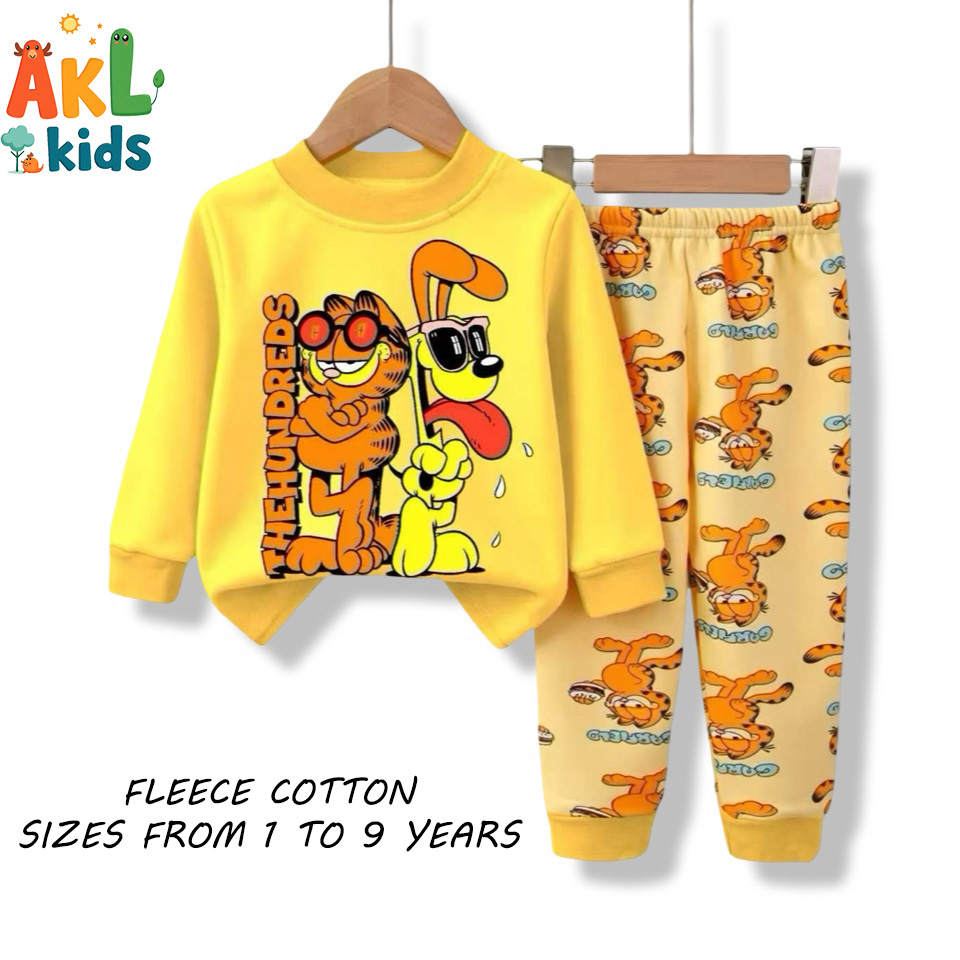 Fleece Cotton Pjs Yellow