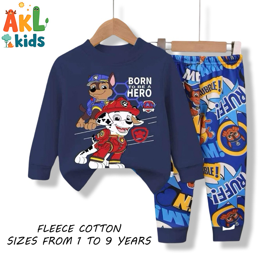 Fleece Cotton Pjs Paw