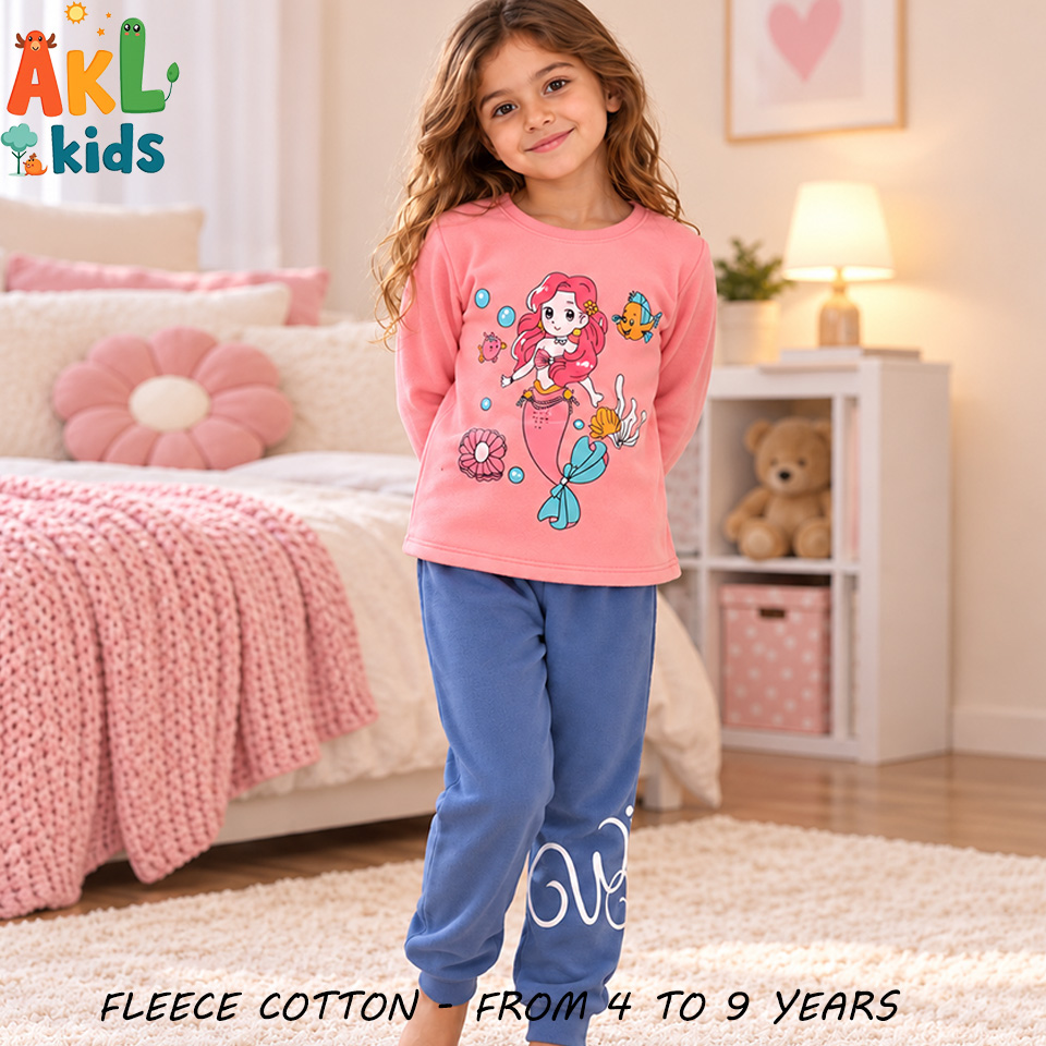 Fleece Cotton Pjs Mermaid