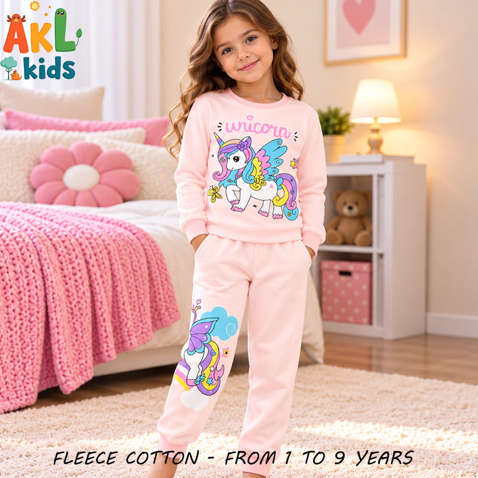 Fleece Cotton Pjs Unicorn
