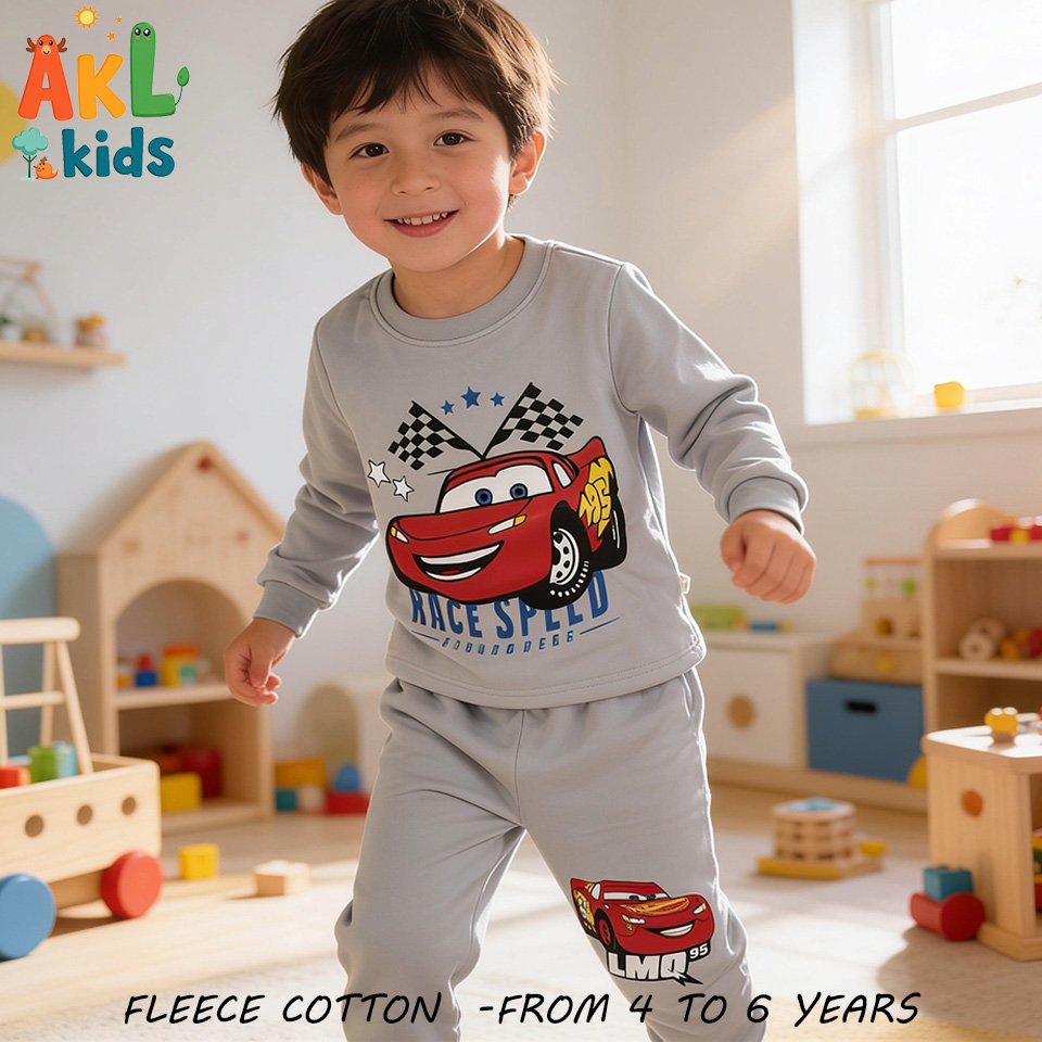 Fleece Cotton Pjs Cars