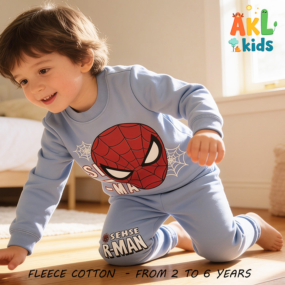Fleece Cotton Pjs Spiderman