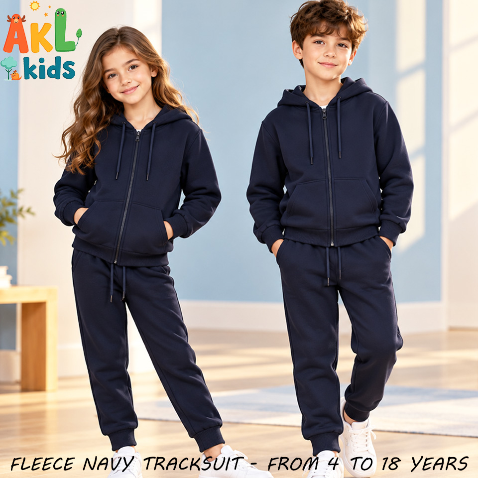 Navy Tracksuit - Fleece