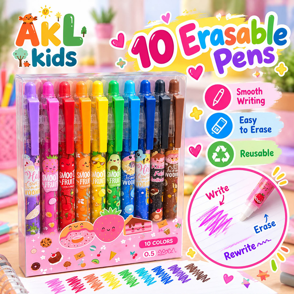 Set of 10 pens - 14 Cm